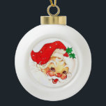 Christmas Ceramic Ball Ornament, Santa Ceramic Ball Christmas Ornament<br><div class="desc">Christmas Ceramic Ball Ornament

Decorate your beautiful Christmas tree with a one of a kind customized ornament.

Something for everyone,  Maria lurdis afonso,  
https://www.zazzle.com/succeedinbeautybarb</div>