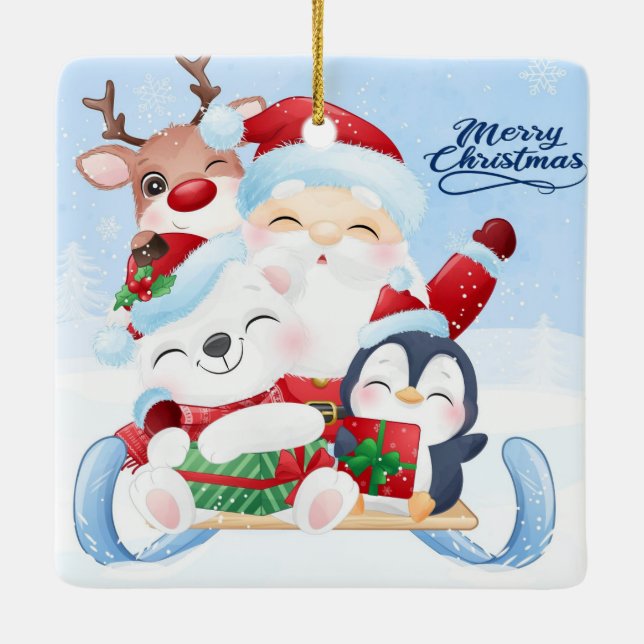 Christmas Ceramic Ornament (Back)