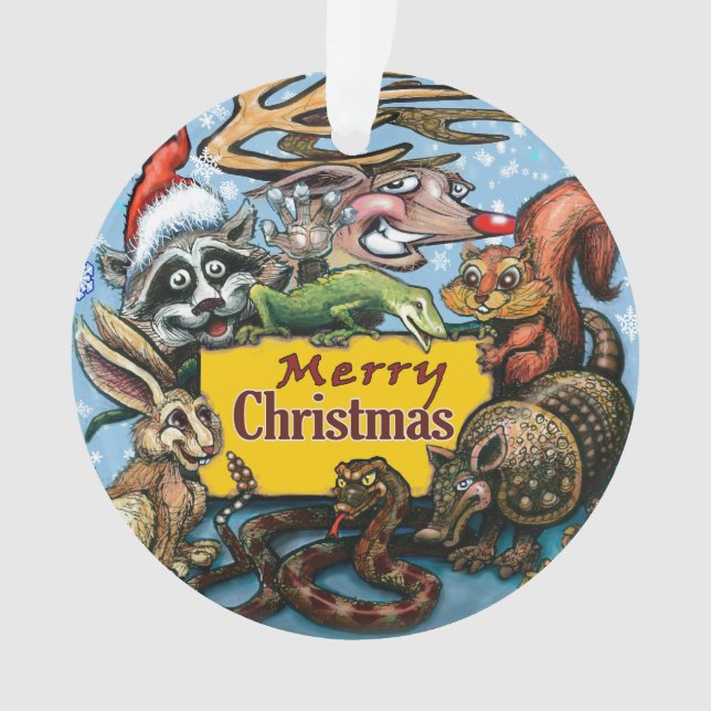 Christmas Ceramic Ornament (Front)