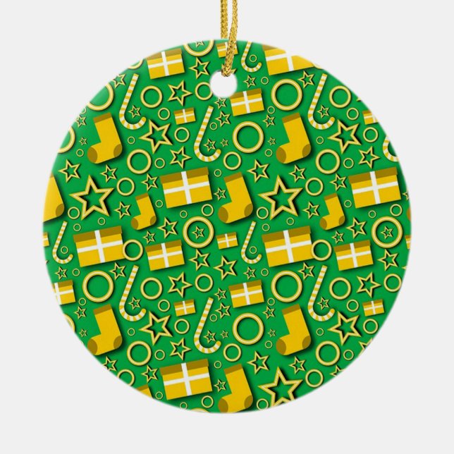 Christmas Ceramic Ornament (Front)