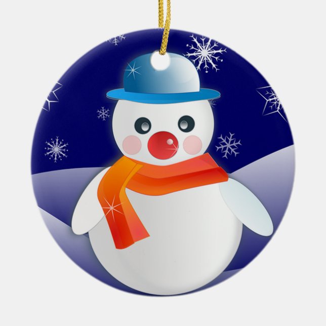 Christmas Ceramic Ornament (Front)
