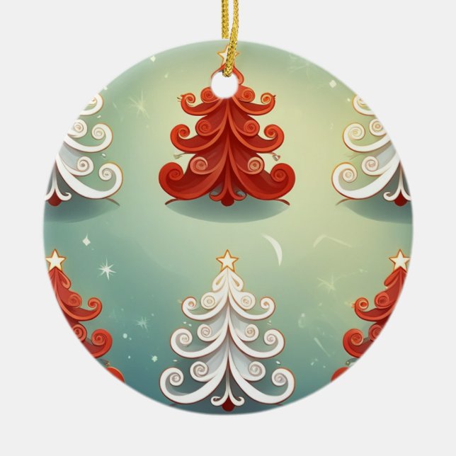 Christmas Ceramic Ornament (Front)