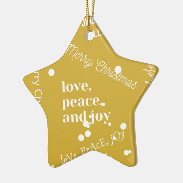 Christmas Ceramic Ornament (Left)