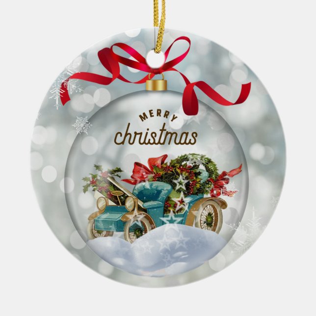 Christmas Ceramic Ornament (Front)