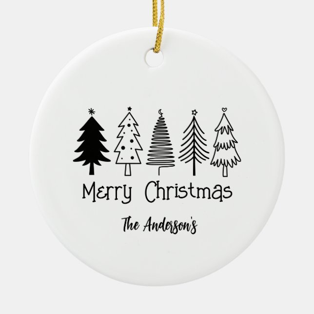 Christmas  ceramic ornament (Front)