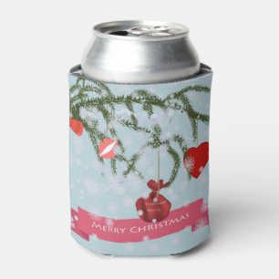Christmas Ceramic Tile Can Cooler