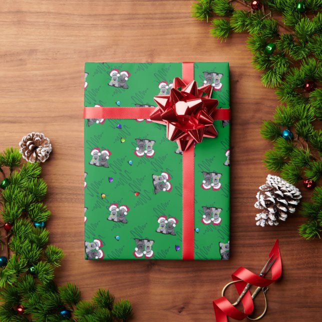 Christmas Cesky Terriers Wrapping Paper (Holiday Gift)