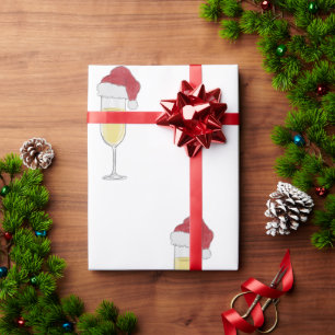 Christmas Champagne Lover Festive Wrapping Paper