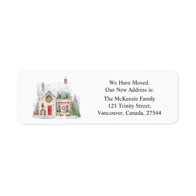 Christmas Change Address New Home (Front)