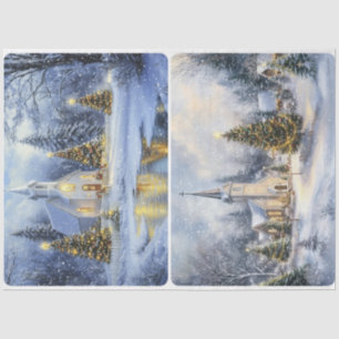 Christmas Chapel Tissue Paper