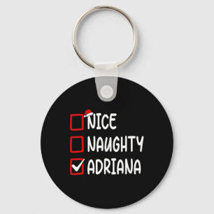 Christmas Checklist Nice Naughty Adriana Personali Keychain