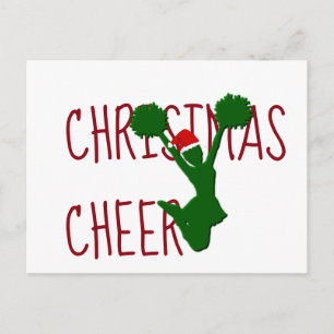 Christmas Cheer Cheerleader Holiday Spirit Postcard