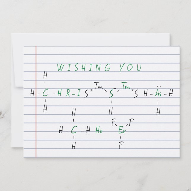 Christmas Cheer Chemistry Science Teacher Holiday (Front)