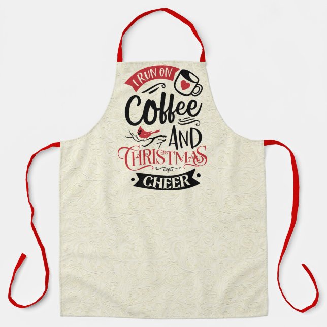 Christmas Cheer & Coffee Apron (Front)