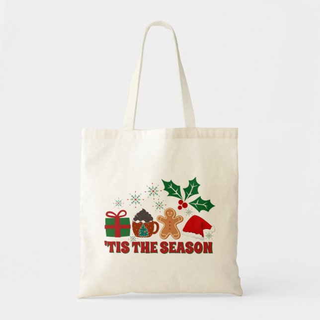 Christmas Cheer-Festive Holiday Tote (Front)