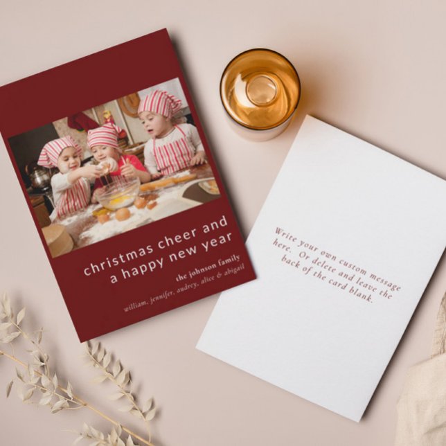 Christmas Cheer Happy New Year Holiday Card (Creator Uploaded)