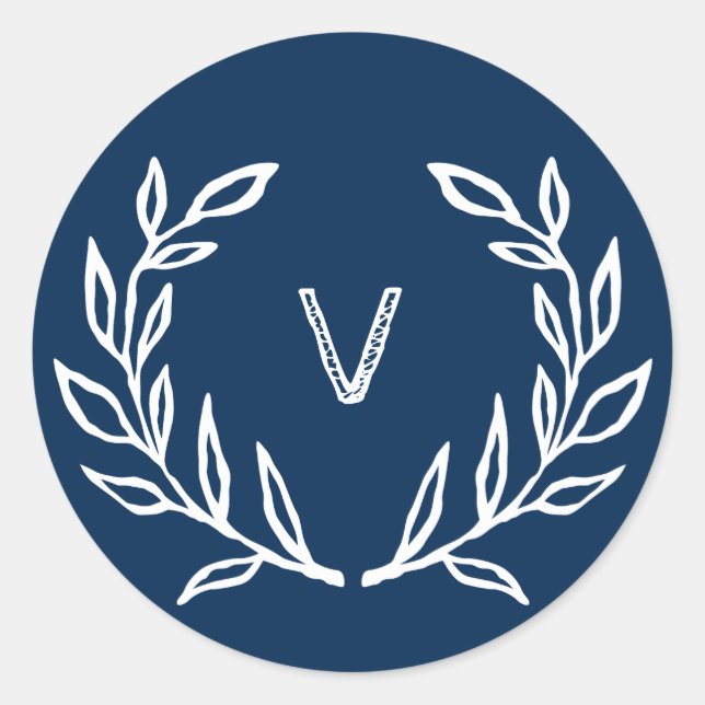 Christmas Cheer Holiday Sticker in Navy (Front)