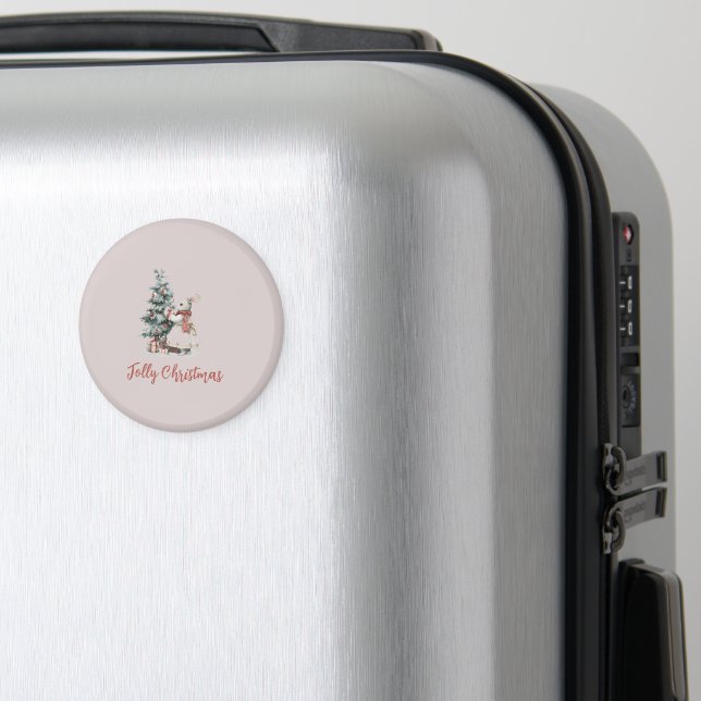 Christmas Cheer Magnet | Fun Holiday Gift (In Situ (Luggage))