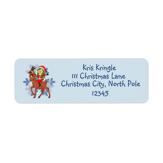 Christmas Cheer Return Address Label