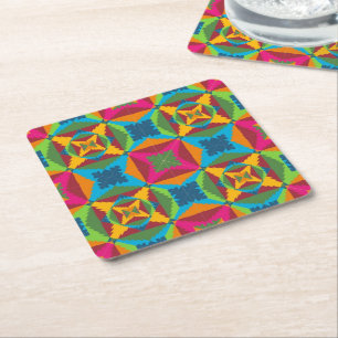 Christmas Cheer Square Paper Coaster