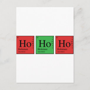 Christmas Chemistry Holiday Postcard