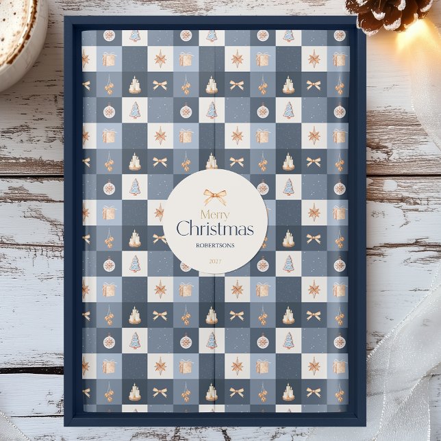 Christmas Chequered Pattern Tissue Paper (Creator Uploaded)