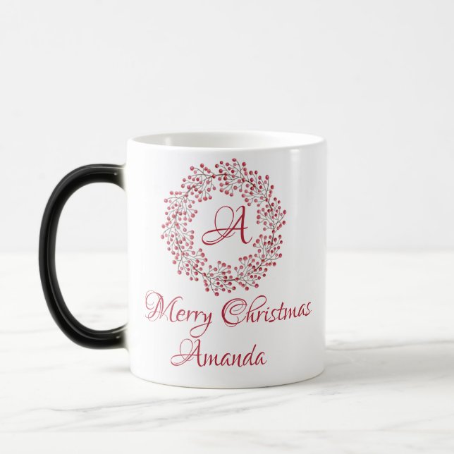 Christmas cherry  magic mug (Left)
