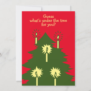 Christmas Chess Flat Greeting Card