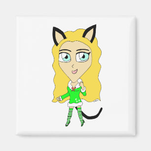 Christmas chibi    magnet