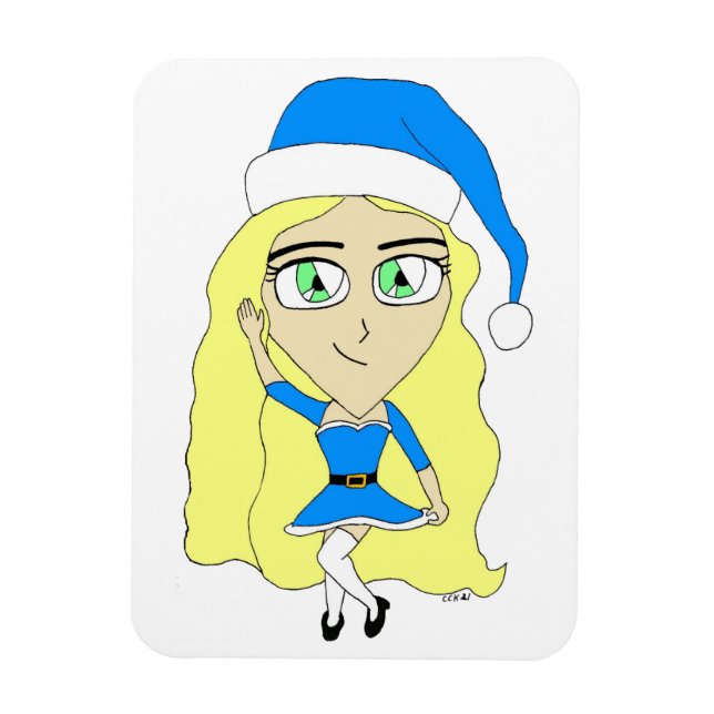 Christmas chibi     magnet (Vertical)