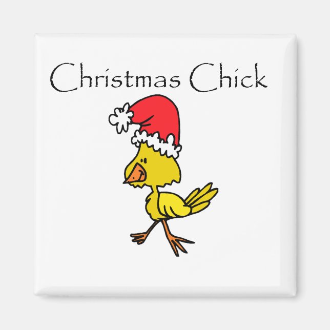 Christmas Chick Tshirts and Gifts Magnet (Front)