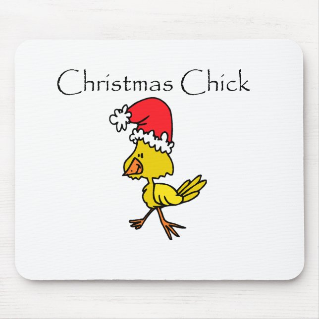 Christmas Chick Tshirts and Gifts Mouse Pad (Front)