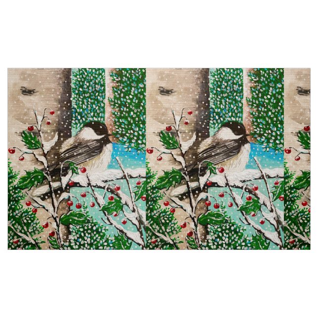 Christmas Chickadee Chatter Fabric 5 (Fat Quarter)