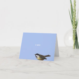 Christmas Chickadee Little Wish Card