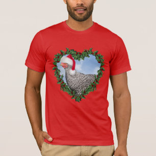 Christmas Chicken * Barred Rock Chicken T-Shirt