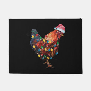 Christmas Chicken  Doormat