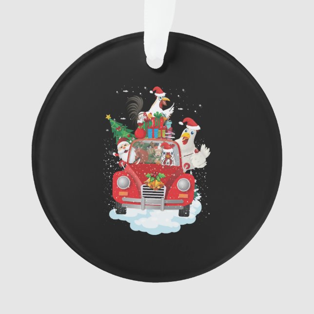 Christmas Chicken Ornament (Front)