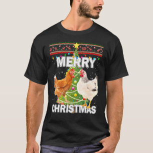 Christmas Chicken Ugly Sweater Merry Christmas Chi