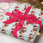 Christmas Chicken  Wrapping Paper<br><div class="desc">This design may be personalized in the area provided by changing the photo and/or text. Or it can be customized by clicking Personalize this Template and then choosing the click to customize further option and delete or change the colour of the background, add text, change the text colour or style,...</div>