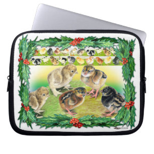 Christmas Chicks Laptop Sleeve
