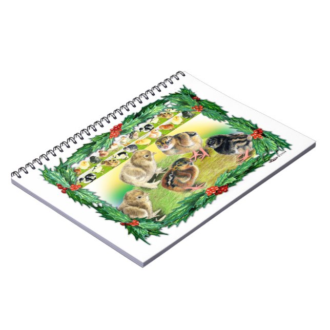 Christmas Chicks Notebook (Left Side)