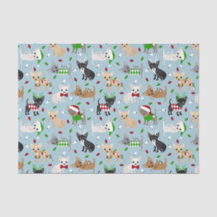 Christmas Chihuahua All Coats Tissue Paper