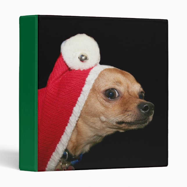 Christmas Chihuahua binder (Front/Spine)