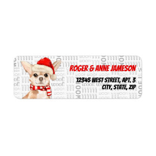 Christmas Chihuahua Santa with Name