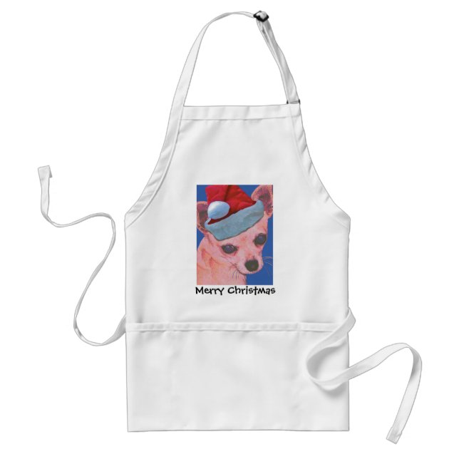 Christmas Chihuahua Standard Apron (Front)