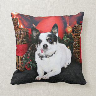 Christmas - Chihuahua X - Stella Throw Pillow
