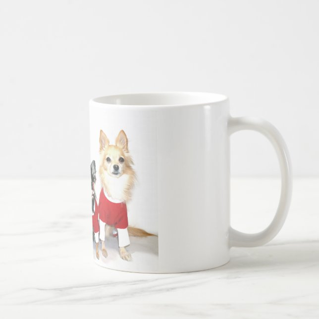 Christmas Chihuahuas Coffee Mug (Right)