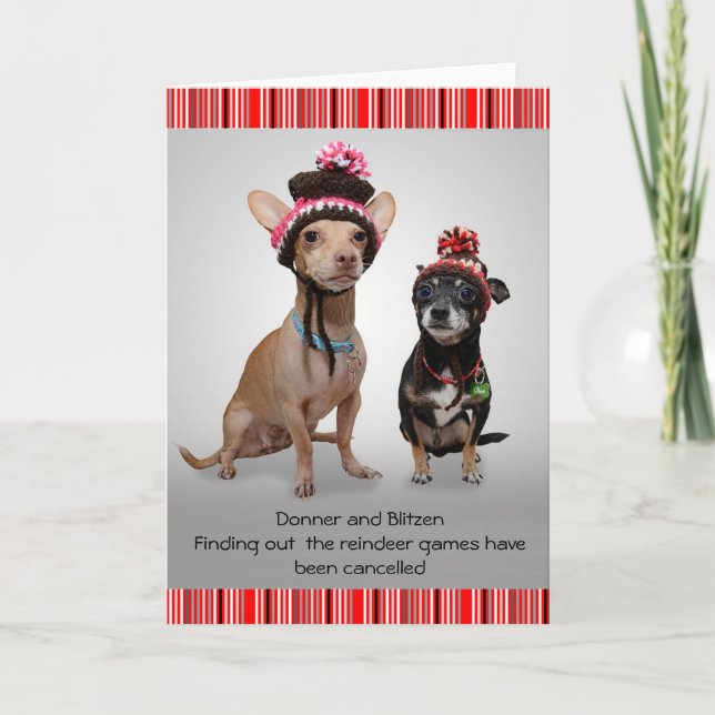 Christmas Chihuahua's Holiday Card (Front)