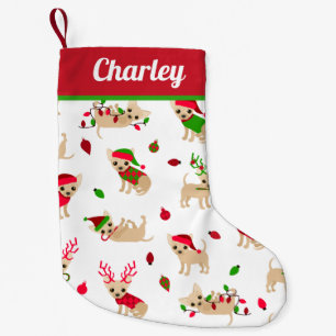 Christmas Chihuahuas Small Christmas Stocking