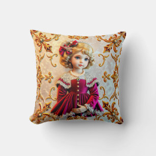 CHRISTMAS ~ Child ~ Vintage ~ Throw Pillow